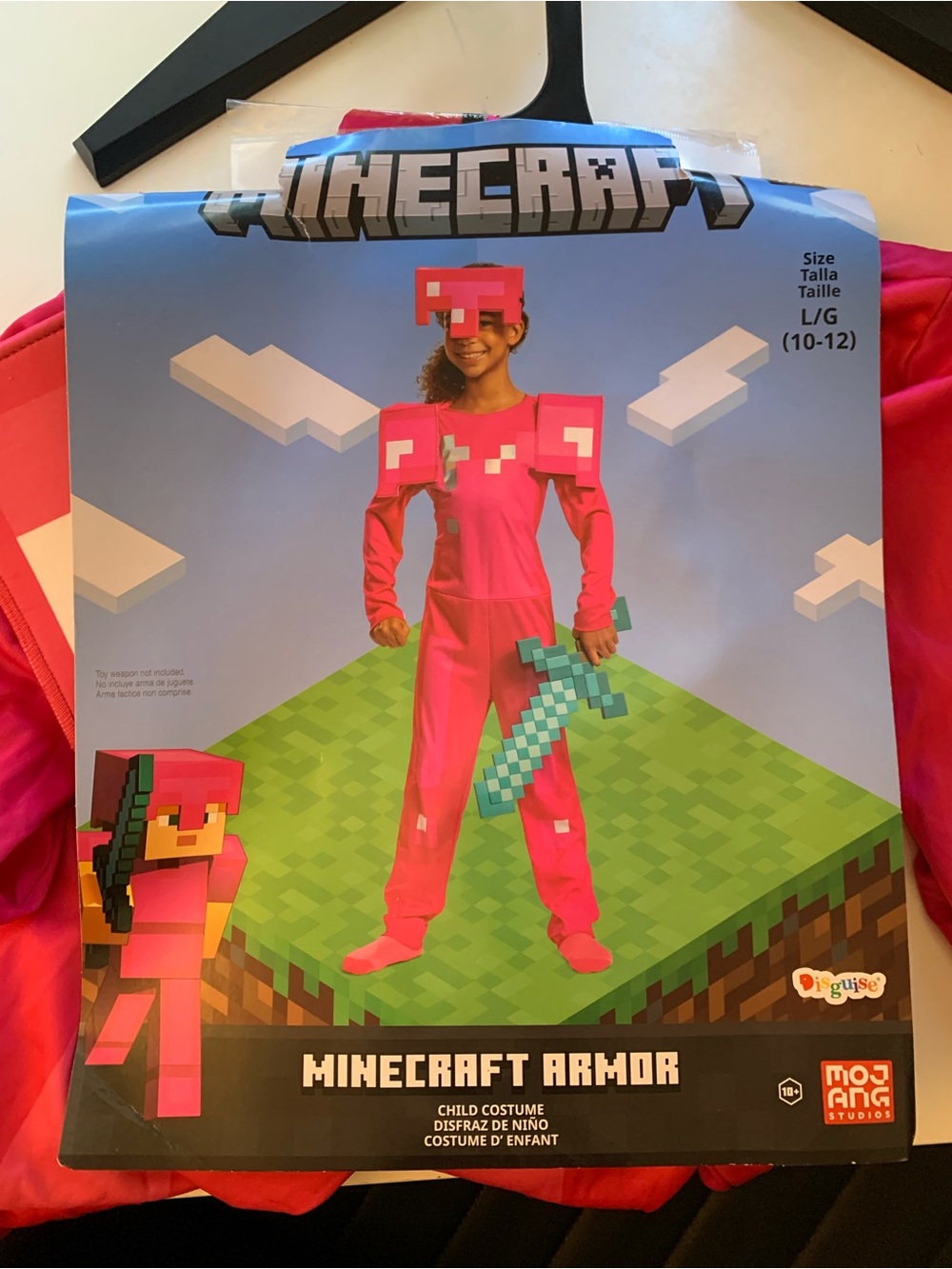 Minecraft Kids Pink Armor Costume by